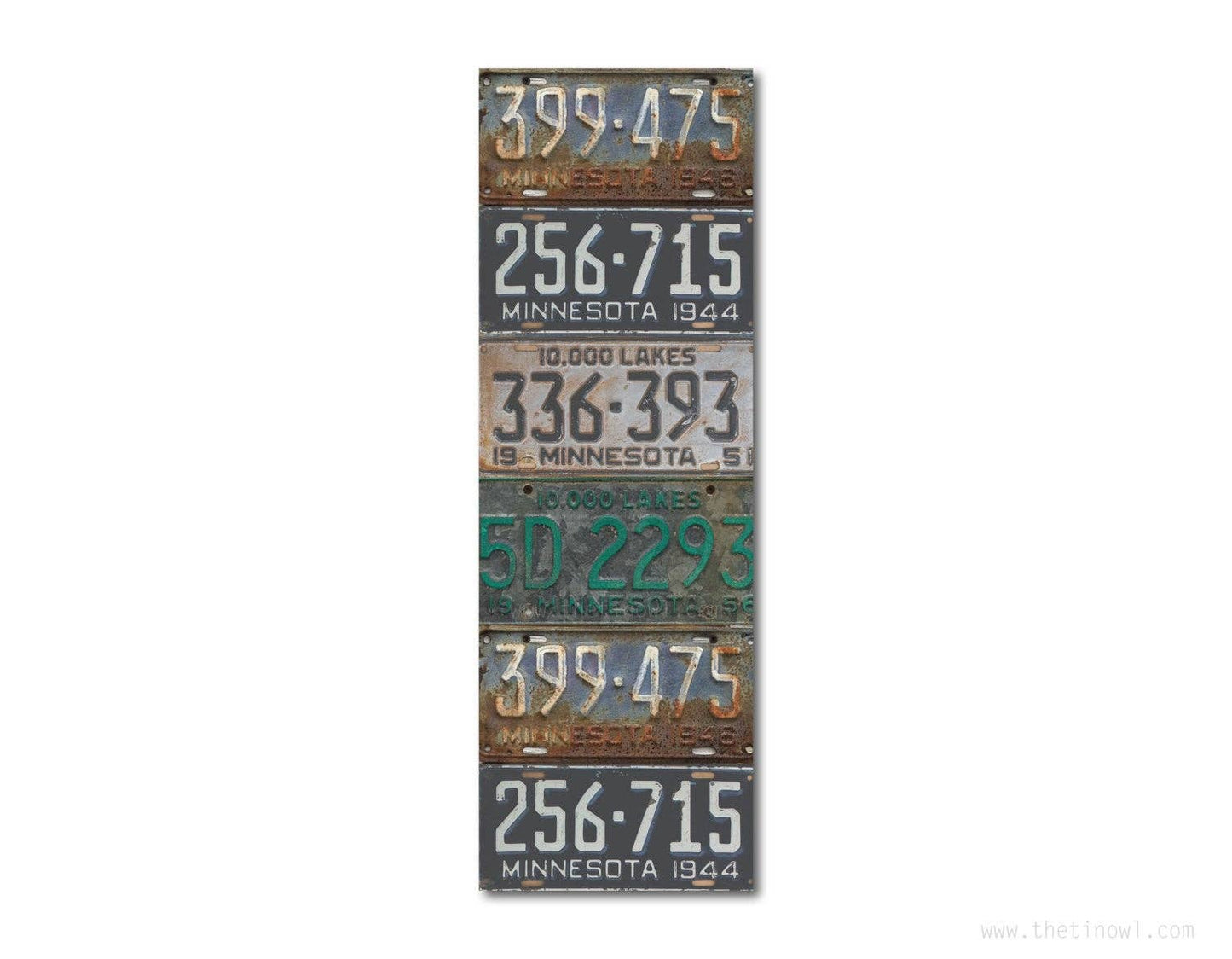 Bookmark - Minnesota Vintage License Plates